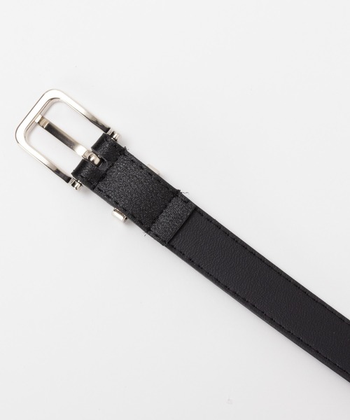 HusHusH（ハッシュアッシュ）の「HusHusH ハッシュアッシュ プレーンベルト（細め）（ベルト・レディース・ブラウン/ブラック/キナリ・フリー）」の8枚目の写真