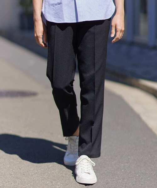 URBAN RESEARCH ROSSO MEN（アーバンリサーチロッソメン）の「『セットアップ対応』『XLサイズあり』ウォッシャブルドライタッチスラックス（スラックス・メンズ・ブラック/グレー/ネイビー・SMALL/MEDIUM/LARGE/X-LARGE）」の2枚目の写真