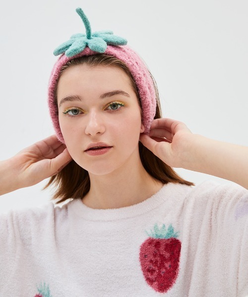 gelato pique(ジェラートピケ)の「フルーツヘアバンド(ヘアバンド・レディース・グリーン/イエロー/ピンク・FREE)」の3枚目の写真