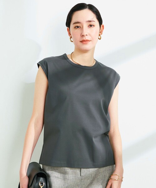tシャツ 「SONO/ソーノ」ノースリーブフリマプルオーバー レディース Green Parks tシャツ ノースリーブフォトプルオーバー