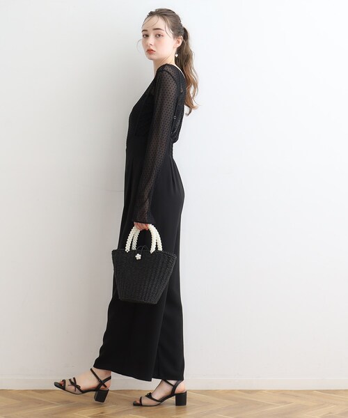 couture brooch(クチュールブローチ)の「◆ドットチュールパイピングプルオーバー(Tシャツ/カットソー・レディース・ブラック系/アイボリー系・38)」の18枚目の写真