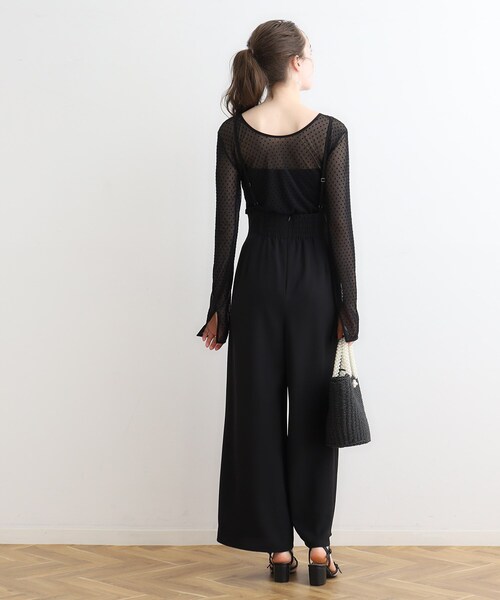 couture brooch(クチュールブローチ)の「◆ドットチュールパイピングプルオーバー(Tシャツ/カットソー・レディース・ブラック系/アイボリー系・38)」の19枚目の写真
