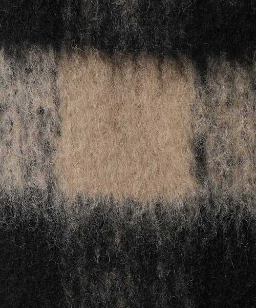 GALLEST（ギャレスト）の「◆ボックスシャギーコート（ノーカラーコート・レディース・ブラック/ダークグレー・38/34）」の16枚目の写真