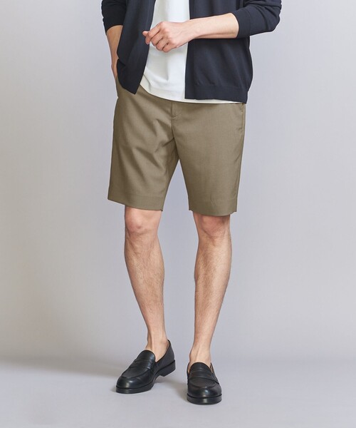 BEAUTY&YOUTH UNITED ARROWS（ビューティーアンドユースユナイテッドアローズ）の「【WEB限定 WARDROBE SMART】 Reflax スリム ショートパンツ（その他パンツ・メンズ・ブラック/ダークグレー/ベージュ・S/M/L/XL）」の3枚目の写真