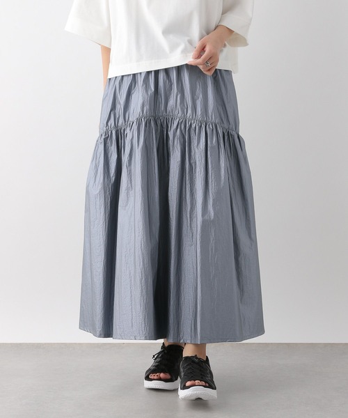 LEPSIM（レプシィム）の「コーティング切り替えスカート　111120（スカート・レディース・ライトブルー/ブラック/シルバー・FREE）」の21枚目の写真