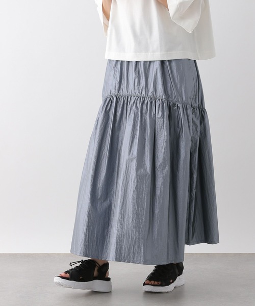 LEPSIM（レプシィム）の「コーティング切り替えスカート　111120（スカート・レディース・ライトブルー/ブラック/シルバー・FREE）」の20枚目の写真
