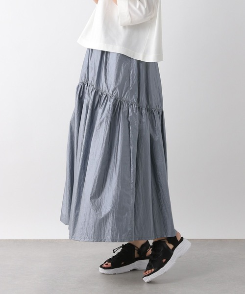 LEPSIM（レプシィム）の「コーティング切り替えスカート　111120（スカート・レディース・ライトブルー/ブラック/シルバー・FREE）」の19枚目の写真