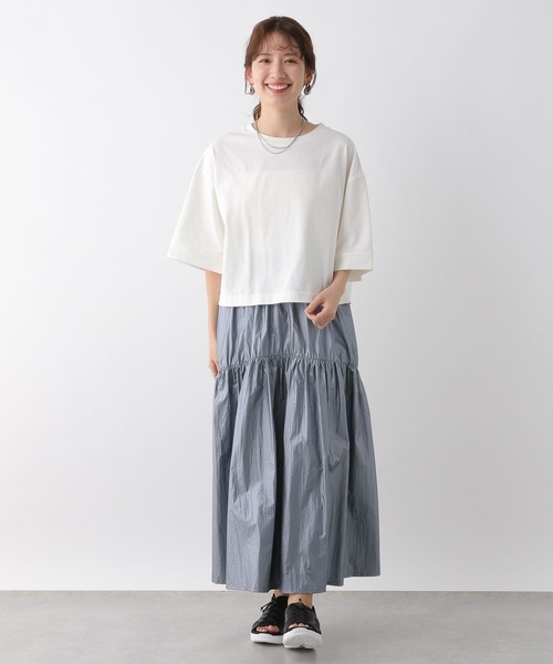 LEPSIM（レプシィム）の「コーティング切り替えスカート　111120（スカート・レディース・ライトブルー/ブラック/シルバー・FREE）」の17枚目の写真