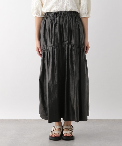 LEPSIM（レプシィム）の「コーティング切り替えスカート　111120（スカート・レディース・ライトブルー/ブラック/シルバー・FREE）」の15枚目の写真