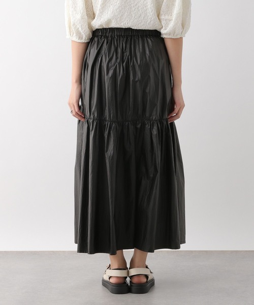 LEPSIM（レプシィム）の「コーティング切り替えスカート　111120（スカート・レディース・ライトブルー/ブラック/シルバー・FREE）」の13枚目の写真