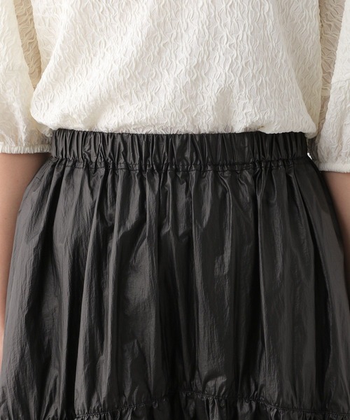 LEPSIM（レプシィム）の「コーティング切り替えスカート　111120（スカート・レディース・ライトブルー/ブラック/シルバー・FREE）」の12枚目の写真