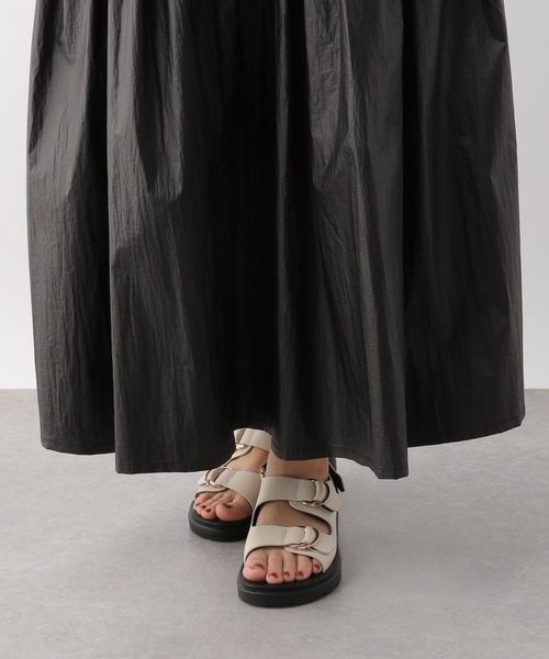 LEPSIM（レプシィム）の「コーティング切り替えスカート　111120（スカート・レディース・ライトブルー/ブラック/シルバー・FREE）」の10枚目の写真