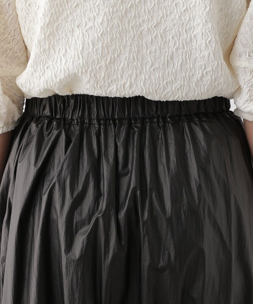 LEPSIM（レプシィム）の「コーティング切り替えスカート　111120（スカート・レディース・ライトブルー/ブラック/シルバー・FREE）」の9枚目の写真