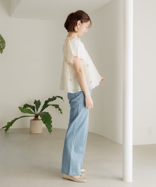 flower（フラワー）の「タイニーブーケビスチェ（キャミソール・レディース・ブラック/アイボリー・FREE）」の13枚目の写真