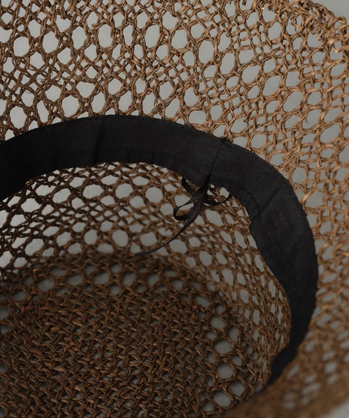 BASECONTROL（ベースコントロール）の「透かし編みバケットハット（ハット・レディース・ブラック/ブラウン・フリー）」の16枚目の写真