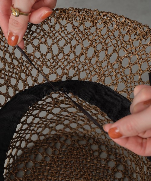 BASECONTROL（ベースコントロール）の「透かし編みバケットハット（ハット・レディース・ブラック/ブラウン・フリー）」の17枚目の写真