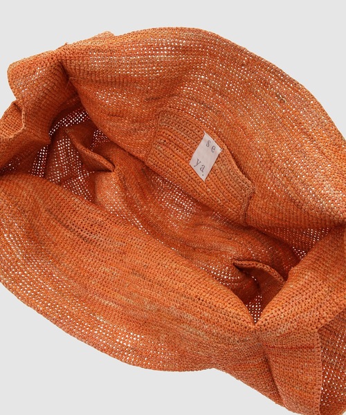 seya.（セヤ）の「RAFFIA SHOPPING BAG（トートバッグ・レディース・ブラウン・F）」の6枚目の写真