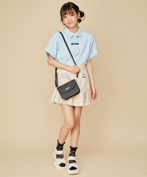 JENNI love（ジェニィラブ）の「2wayタイ付きブラウス（シャツ/ブラウス・キッズ・サックスブルー/ピンク/オフホワイト・160cm/150cm/140cm/130cm）」の6枚目の写真