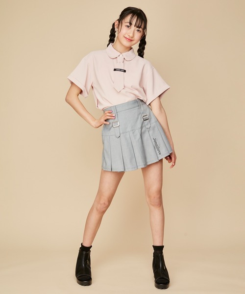 JENNI love（ジェニィラブ）の「2wayタイ付きブラウス（シャツ/ブラウス・キッズ・サックスブルー/ピンク/オフホワイト・160cm/150cm/140cm/130cm）」の8枚目の写真