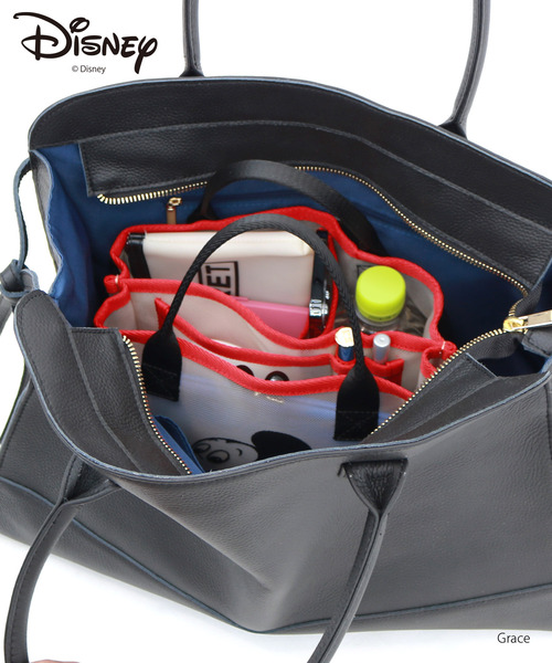 cache cache(カシュ カシュ)の「カシュカシュ cachecache / 【Disney】フェイスアートバッグインバッグ(ハンドバッグ・レディース・レッド/ピンク・FREE)」の11枚目の写真