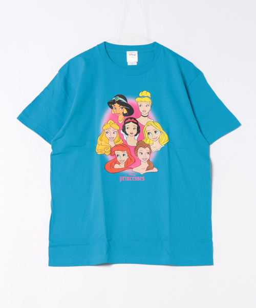 ☆Disneyland限定☆ディズニープリンセス柄ロゴ Tシャツ Amazon | ディズニープリンセスパステルグループシールドロゴ