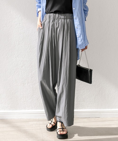 RIVE DROITE（リヴドロワ）の「ヴィンテージワッシャーイージーパンツ（その他パンツ・レディース・ベージュ/グレー・38/36）」の2枚目の写真