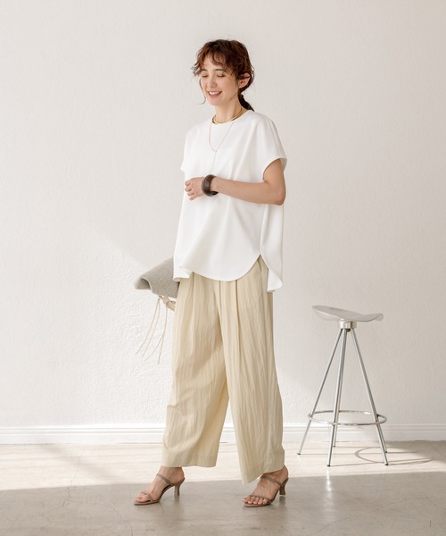 RIVE DROITE（リヴドロワ）の「ヴィンテージワッシャーイージーパンツ（その他パンツ・レディース・ベージュ/グレー・38/36）」の4枚目の写真