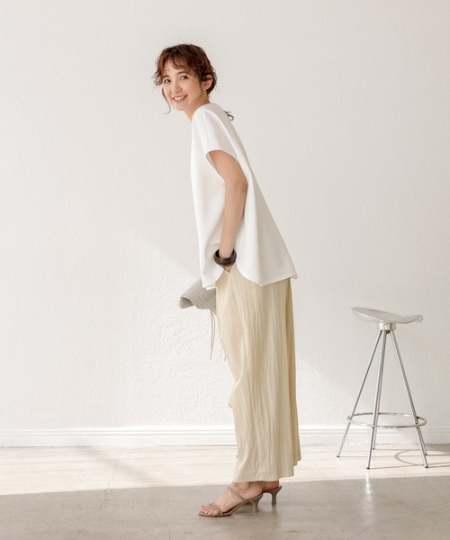 RIVE DROITE（リヴドロワ）の「ヴィンテージワッシャーイージーパンツ（その他パンツ・レディース・ベージュ/グレー・38/36）」の5枚目の写真