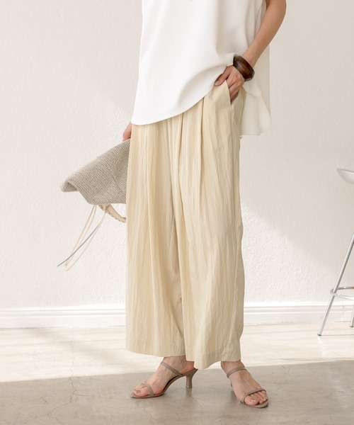 RIVE DROITE（リヴドロワ）の「ヴィンテージワッシャーイージーパンツ（その他パンツ・レディース・ベージュ/グレー・38/36）」の7枚目の写真