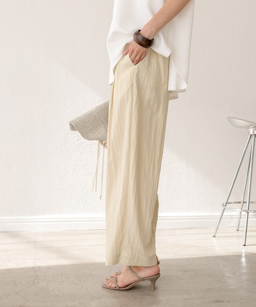 RIVE DROITE（リヴドロワ）の「ヴィンテージワッシャーイージーパンツ（その他パンツ・レディース・ベージュ/グレー・38/36）」の8枚目の写真