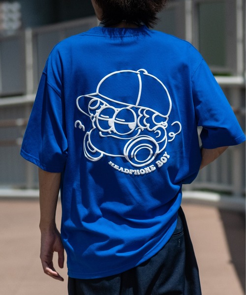 JOHN'S CLOSET（ジョンズクローゼット）の「【13】ビリヤードボール プリント ビッグTシャツ（Tシャツ/カットソー・メンズ・ブルー/ラベンダー/ホワイト系1/ホワイト系2/ホワイト系3/ブラック系1/ブラック系2/ブラック系3/スモークピンク・MEDIUM/LARGE）」の7枚目の写真