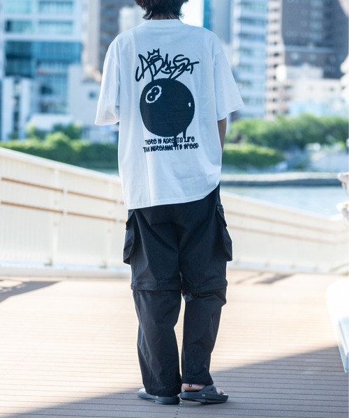 JOHN'S CLOSET（ジョンズクローゼット）の「【13】ビリヤードボール プリント ビッグTシャツ（Tシャツ/カットソー・メンズ・ブルー/ラベンダー/ホワイト系1/ホワイト系2/ホワイト系3/ブラック系1/ブラック系2/ブラック系3/スモークピンク・MEDIUM/LARGE）」の17枚目の写真