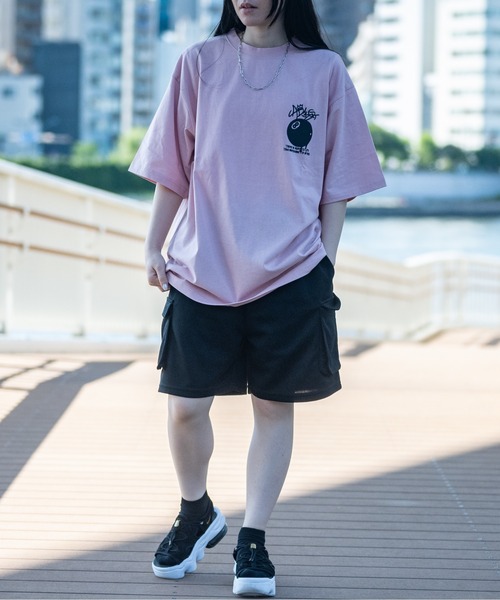 JOHN'S CLOSET（ジョンズクローゼット）の「【13】ビリヤードボール プリント ビッグTシャツ（Tシャツ/カットソー・メンズ・ブルー/ラベンダー/ホワイト系1/ホワイト系2/ホワイト系3/ブラック系1/ブラック系2/ブラック系3/スモークピンク・MEDIUM/LARGE）」の16枚目の写真