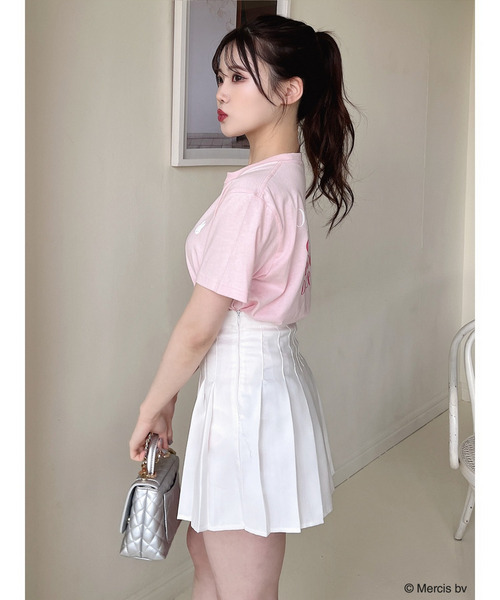 MIIA(ミーア)の「miffy バイカラーロゴプリントTシャツ(Tシャツ/カットソー・レディース・ピンク・FREE/SHORT)」の10枚目の写真