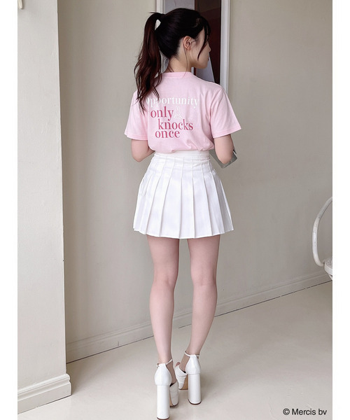 MIIA(ミーア)の「miffy バイカラーロゴプリントTシャツ(Tシャツ/カットソー・レディース・ピンク・FREE/SHORT)」の11枚目の写真