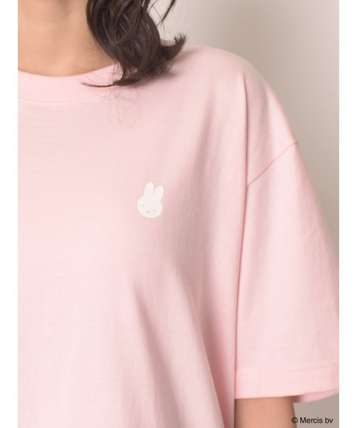 MIIA(ミーア)の「miffy バイカラーロゴプリントTシャツ(Tシャツ/カットソー・レディース・ピンク・FREE/SHORT)」の17枚目の写真