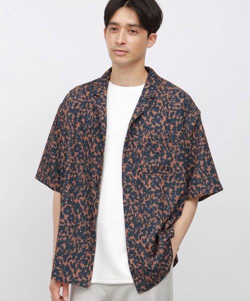 LAKOLE（ラコレ）の「アソートジャガードプリントシャツ / 121835（シャツ/ブラウス・メンズ・オレンジ/グリーン/グレー・MEDIUM/LARGE）」の7枚目の写真