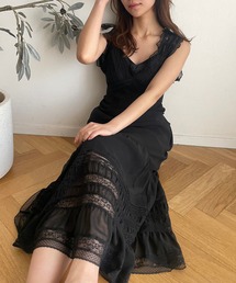 【最終価格】deicy レースmixヴィクトリアンワンピース　ブラック 最終価格】deicy レースmixヴィクトリアンワンピース ブラック 最終