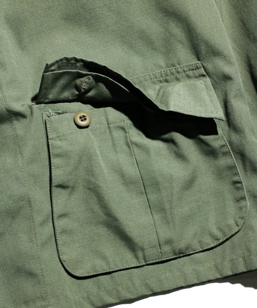 MILITARY(ミリタリー)の「【U.S MILITARY ユーエスミリタリー】 US ARMY JUNGLE FATIGUE JACKET 50/50 COMMERCIAL MODEL(ミリタリージャケット・メンズ・オリーブ/ブラック・MEDIUM/SMALL)」の6枚目の写真