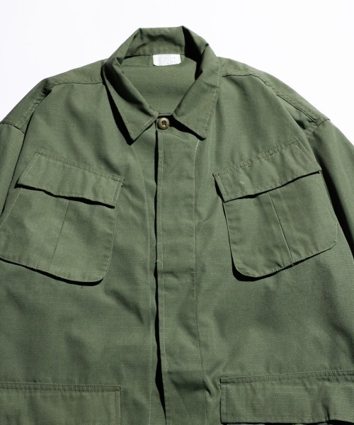 MILITARY(ミリタリー)の「【U.S MILITARY ユーエスミリタリー】 US ARMY JUNGLE FATIGUE JACKET 50/50 COMMERCIAL MODEL(ミリタリージャケット・メンズ・オリーブ/ブラック・MEDIUM/SMALL)」の8枚目の写真