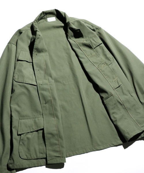 MILITARY(ミリタリー)の「【U.S MILITARY ユーエスミリタリー】 US ARMY JUNGLE FATIGUE JACKET 50/50 COMMERCIAL MODEL(ミリタリージャケット・メンズ・オリーブ/ブラック・MEDIUM/SMALL)」の9枚目の写真