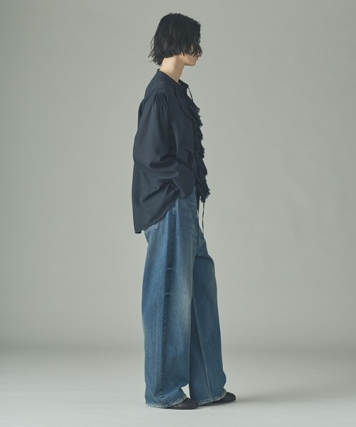 Curensology(カレンソロジー)の「Curensology(カレンソロジー)/<&RC>ワイドルーズデニムパンツ(デニムパンツ・レディース・インディゴブルー/ブラック/ブルー・34/36/38/40/32)」の16枚目の写真
