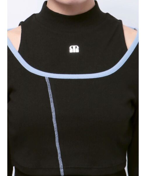 MURUA（ムルーア）の「マルチウェイレイヤードトップス（Tシャツ/カットソー・レディース・グレー/ブラック/カーキ・FREE）」の13枚目の写真