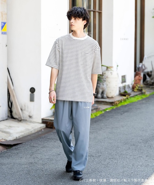 Rocky Monroe(ロッキーモンロー)の「アニメコラボ 転生したらスライムだった件 「リムル」イージーワイドスケーターパンツ(その他パンツ・メンズ・ホワイト/ブルーグレー/ブラック・M/L/XL)」の5枚目の写真