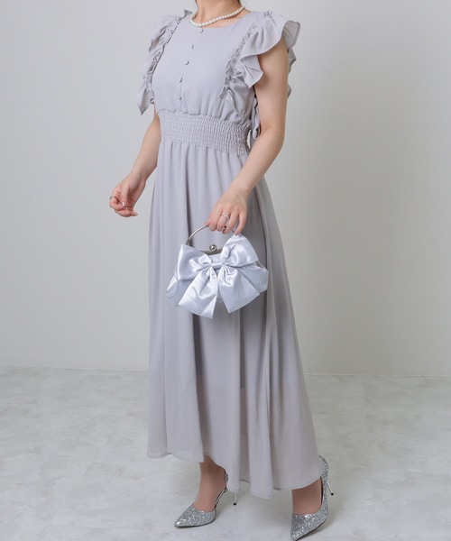 Lace Ladies(レースレディース)の「ビッグリボン コンパクト パーティー がま口 ハンドバッグ(クラッチバッグ・レディース・ホワイト/グレー/ブラック/ベージュ・FREE)」の22枚目の写真