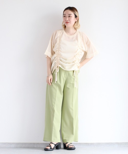 cepo(セポ)の「シャーリングシアープルオーバー(ニット/セーター・レディース・ブラック/レッド/オフホワイト・M)」の11枚目の写真