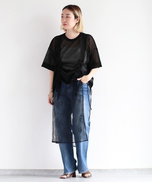 cepo(セポ)の「シャーリングシアープルオーバー(ニット/セーター・レディース・ブラック/レッド/オフホワイト・M)」の19枚目の写真