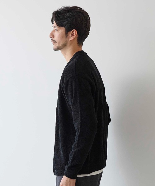 UNION STATION（ユニオンステーション）の「モールニットカーディガン（カーディガン/ボレロ・メンズ・ブルー/ブラック/オレンジ・M/LL/L）」の13枚目の写真