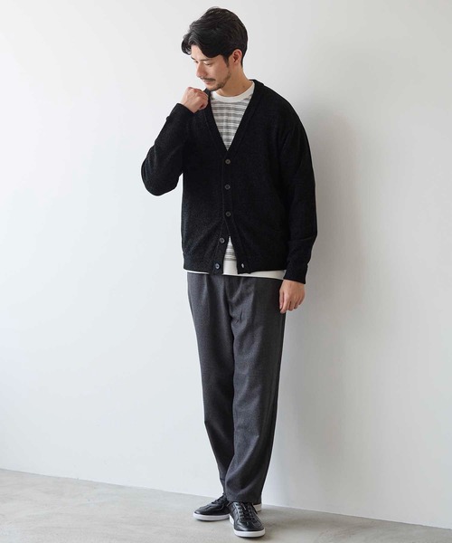 UNION STATION（ユニオンステーション）の「モールニットカーディガン（カーディガン/ボレロ・メンズ・ブルー/ブラック/オレンジ・M/LL/L）」の16枚目の写真