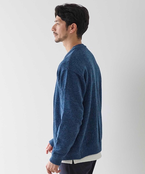 UNION STATION（ユニオンステーション）の「モールニットカーディガン（カーディガン/ボレロ・メンズ・ブルー/ブラック/オレンジ・M/LL/L）」の6枚目の写真